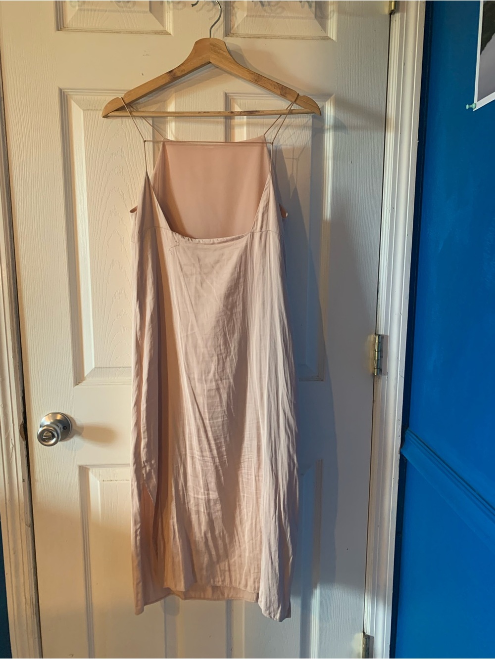 Zara Blush Pink Slip Dress - Spaghetti Straps - Picture 2 of 13